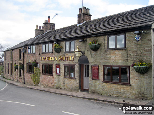 Walk ch223 Tegg's Nose from Langley - The Leather's Smithy, Ridgegate Reservoir, Langley