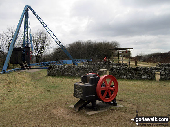 Ancient quarrying machinery in Tegg's Nose Country Park