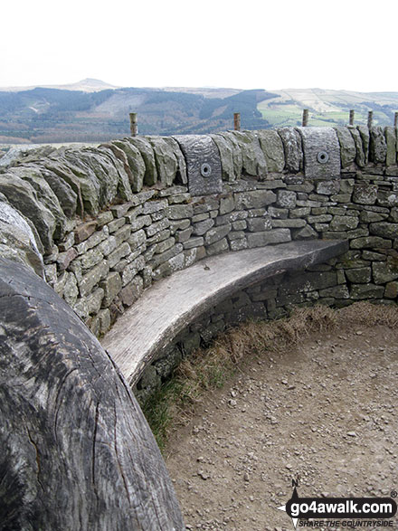 Inside Tegg's Nose summit shelter 