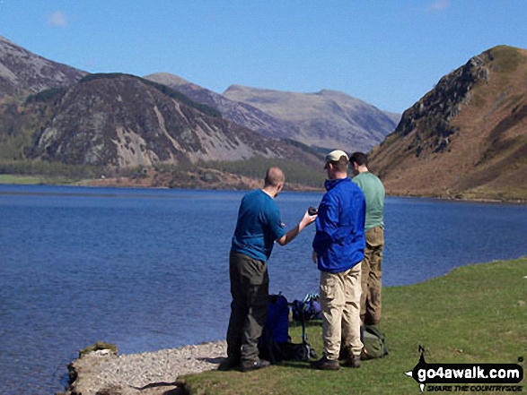 Walk c267 Haycock, Iron Crag, Lank Rigg and Grike from Ennerdale Water - Ennerdale Water