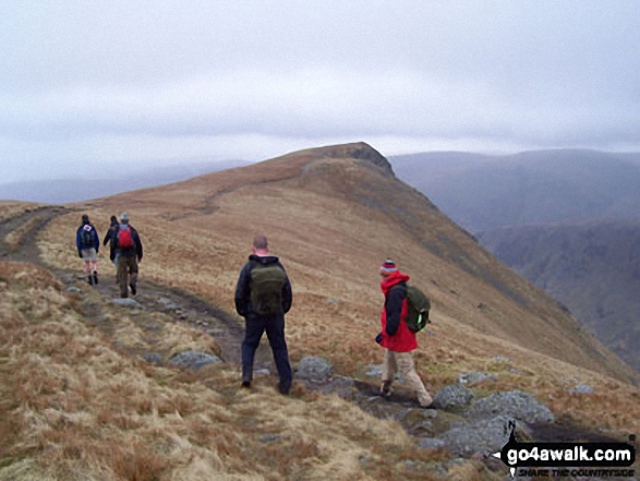 Approaching Kidsty Pike from Rampsgill Head