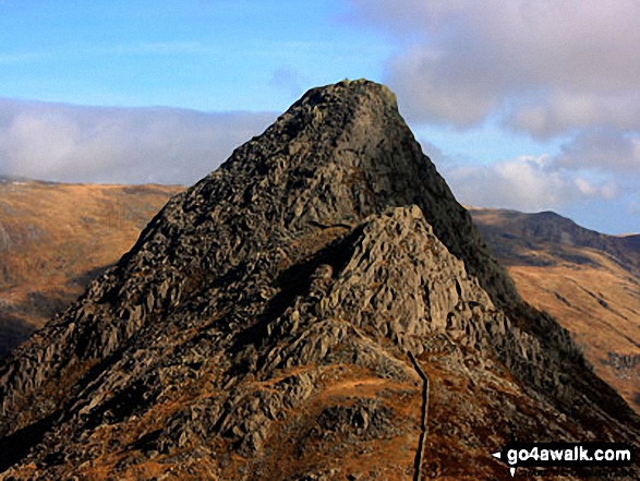 The south ridge of Tryfan from the top of Bristly Ridge, Glyder Fach 