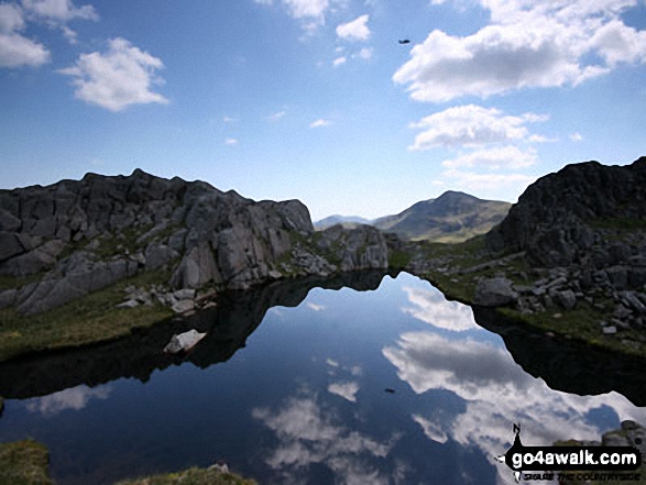 Wainwrights unnamed 'perfect mountain tarn' between Glaramara and Allen Crags 