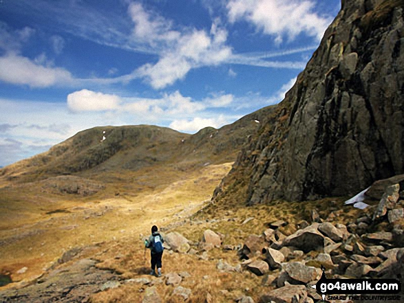 Great End from Broad Crag buttress, just off the corridor route to Scafell Pike 