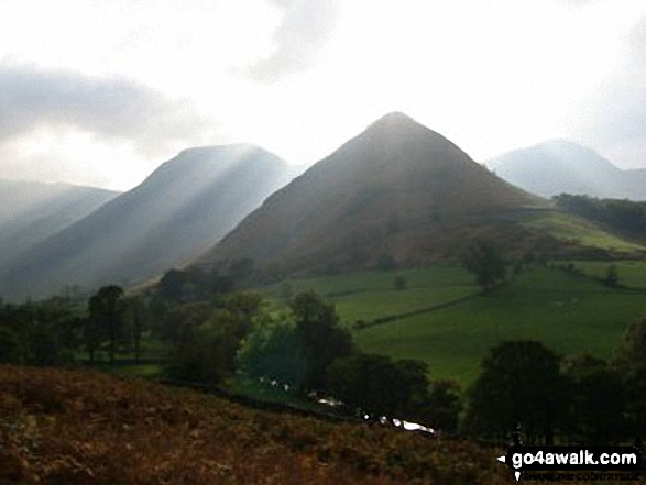 Walk c299 Causey Pike from Braithwaite - Scope End with Hindscarth beyond from Newlands