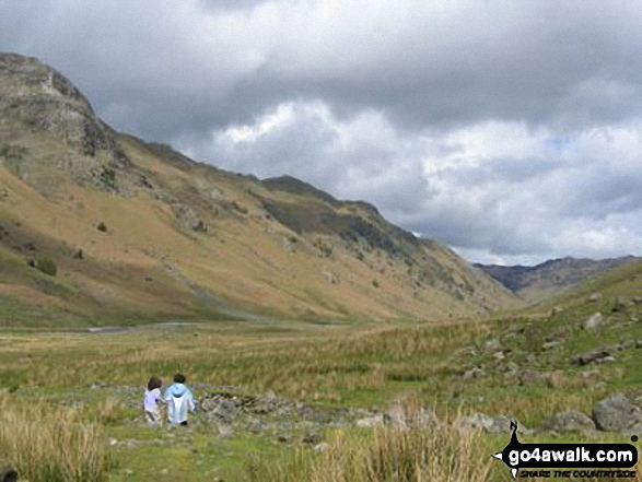 Walk c115 Langstrath Beck from Rosthwaite - Langstrath Valley