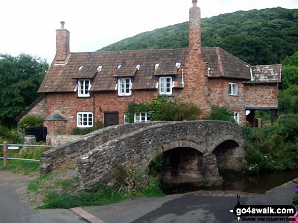 Ancient Packhorse Bridge in Allerford 