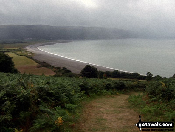 Porlock Bay and Culborne Hill from Hurlstone Point 