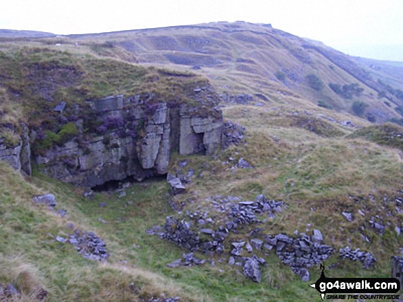 Old quarries on Chinley Churn 