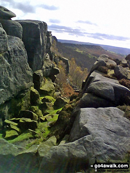 Walk d303 White Edge (Big Moor), Curbar Edge and Froggatt Edge from Longshaw Country Park - Curbar Edge