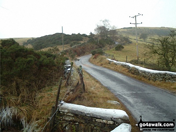 Walk ch226 Shutlingsloe from Wildboarclough - Lane near Wildboarclough