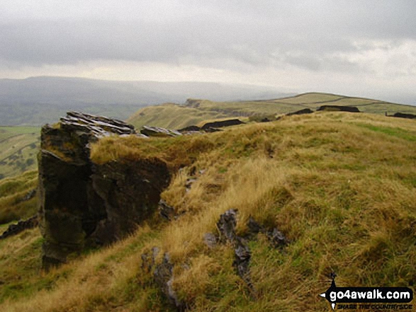 Walk d262 South Head and Mount Famine from Hayfield - Chinley Churn