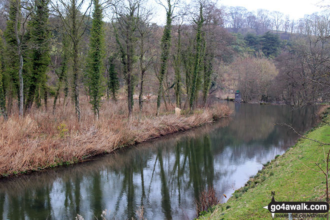 Walk d154 Over Haddon, Sheldon and Ashford in the Water from Bakewell - The River Wye, Ashford in the Water