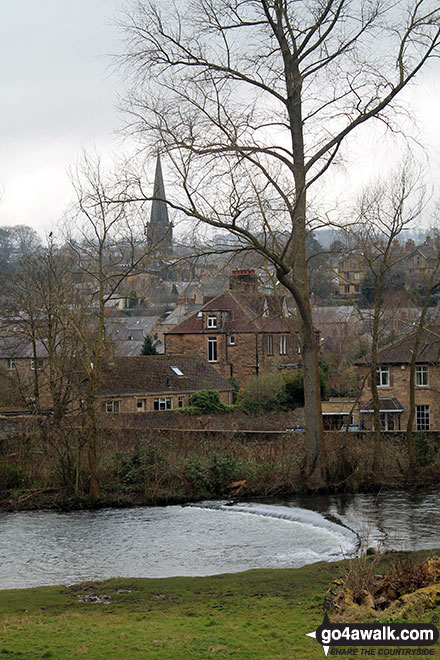 Walk d325 Rowsley and Stanton in the Peak from Bakewell - Bakewell