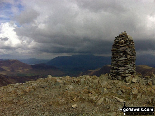 Walk c459 The Greater Newlands Horseshoe from Hawes End - Dale Head (Newlands) summit cairn