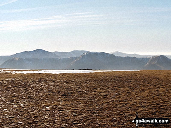 The Western Fells from Crag Hill (Eel Crag) trig point