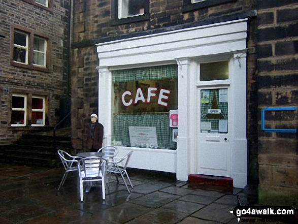 Walk wy108 Upperthong and Netherthong from Holmfirth - Sid's Cafe (from BBC TV's Last of the Summer Wine), Holmfirth