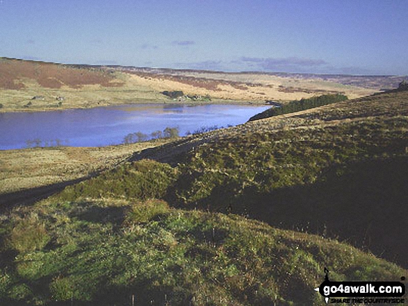 Walk l109 Gorple Stones and Extwistle Moor from Worsthorne - Widdop Reservoir