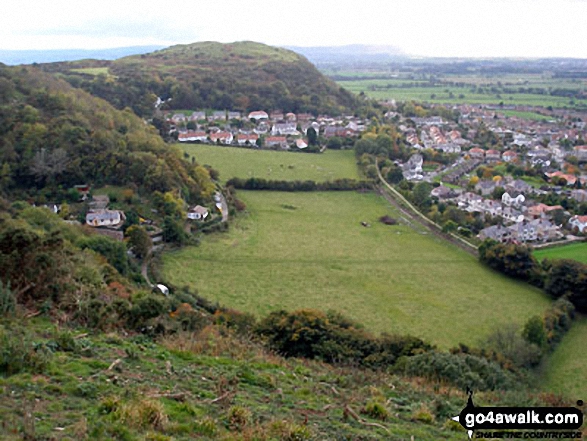 Walk dn143 Dyserth and The Offa's Dyke Path from Prestatyn - Prestatyn from The Offa's Dyke Path above Crag y Fran, Prestatyn