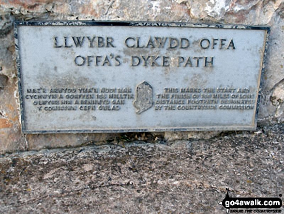 The end (or start) of The Offa's Dyke Path, Ffrith Beach, Prestatyn 