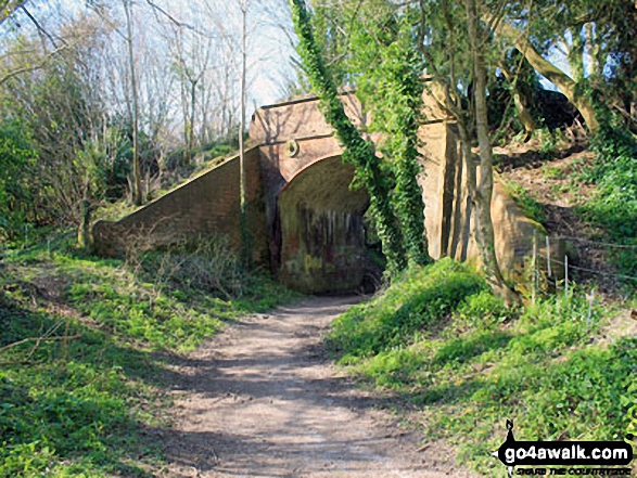 Walk ha103 Caker Stream from Chawton - Bridge carrying the Watercress Line near Alton