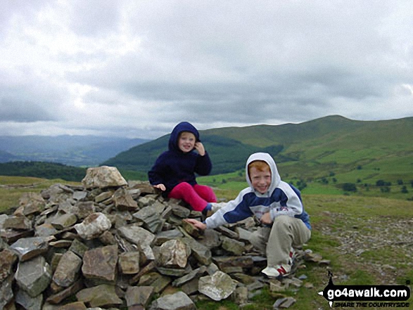 Owen & Quinn (my grandchildren) on Sale Fell in The Lake District Cumbria England