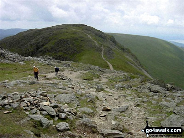 Walk c247 The Fairfield Horseshoe from Ambleside - Hart Crag from Fairfield