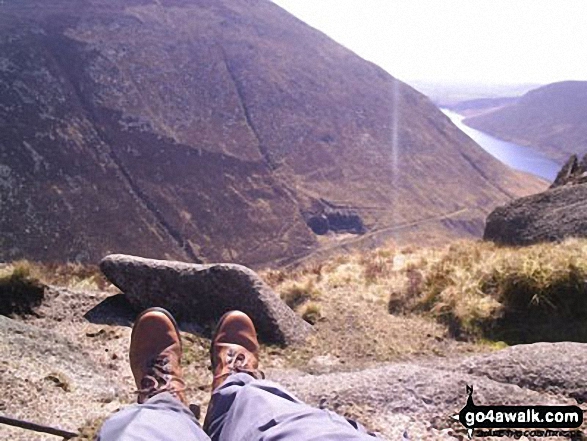 Me (and my feet) on Ben Crom in The Mourne Mountains County Down Northern Ireland