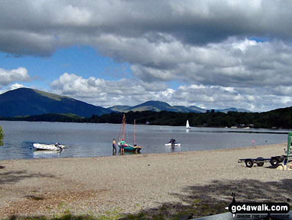 Walk st100 Ben Lomond and Ptarmigan from Rowardennan - Loch Lomond from near Balmaha