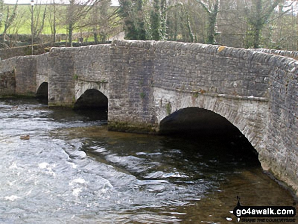 Walk d270 Monsal Head, Monsal Dale and Deep Dale from Ashford in the Water - Sheepwash Bridge over the River Wye, Ashford in the Water