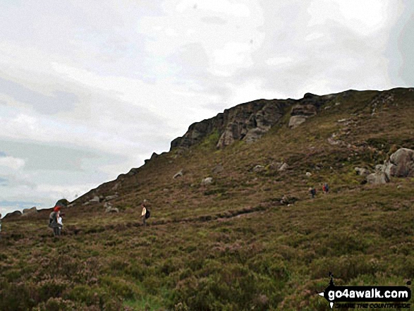 Walk n130 Simonside from Rothbury - Crags on Simonside