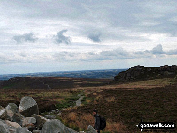 The view along the top of Simonside 