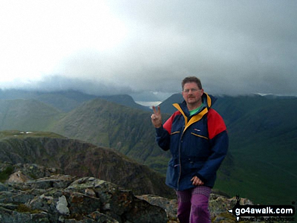 On Stob Dearg, the summit of Buachaille Etive Mor 