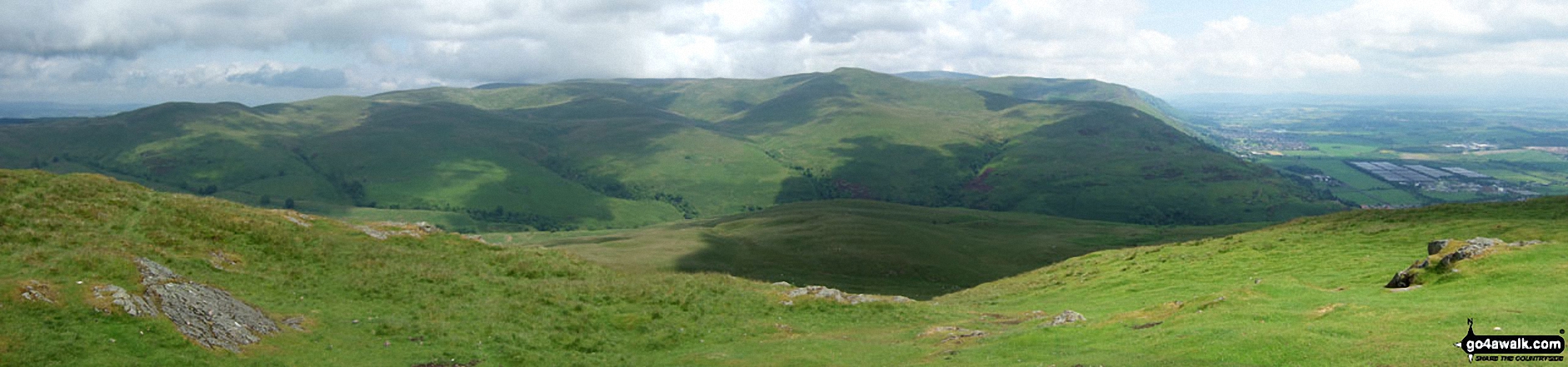 Walk st132 Dumyat from Bridge of Allan -  The Ochill Hills from the summit of Dumyat