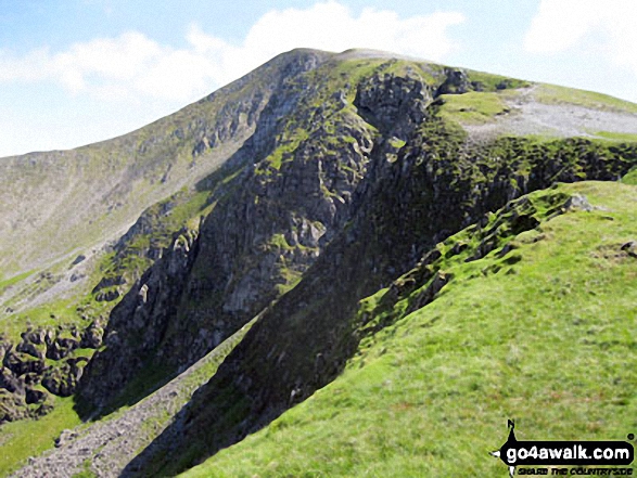 Y Garn (Glyderau) from Bwlch y Cywion