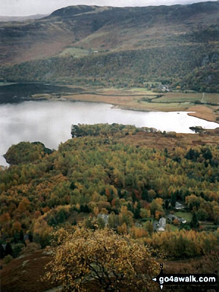 Walk c313 The Newlands Fells from Hawes End - Derwent Water and Bleaberry Fell from Maiden Moor