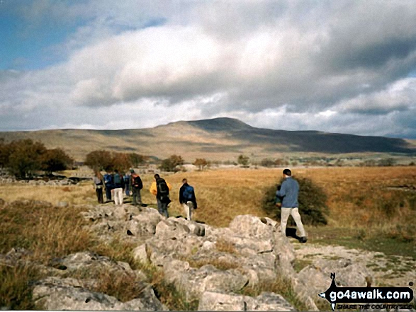 Walk ny322 The Yorkshire Three Peaks Challenge as a 2 day walk - Day 2 from Horton in Ribblesdale - Whernside from near Braithwaite Wife Hole