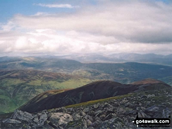 Walk Beinn a' Ghlo (Carn nan Gabhar) walking UK Mountains in The West Mounth - Blair Atholl to Braemar and Blairgowrie  Perth and Kinross, Scotland