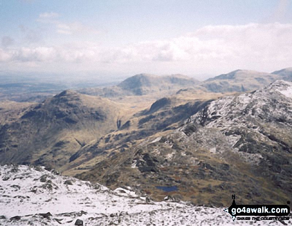 The Langdale Pikes from Crinkle Crags (South Top)  