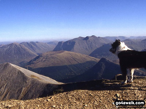 Suzie on Sgorr Dhonuill in Glen Coe Highland Scotland