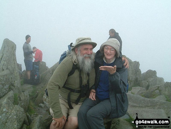 My Wife Janet & Myself on Bow Fell in The Lake District Cumbria England