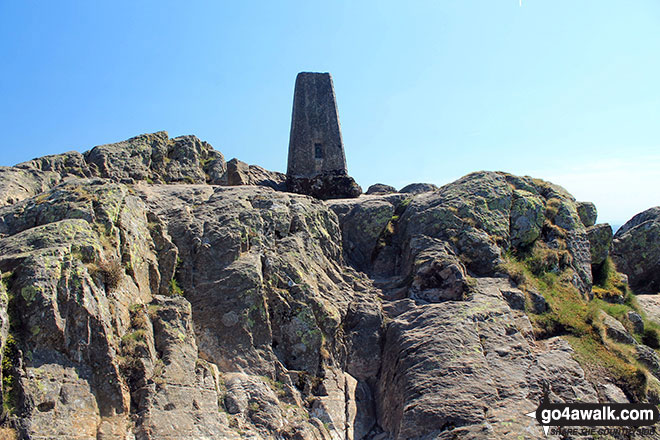 Walk c148 The Silurian Way in the Grizedale Forest - Carron Crag summit trig point