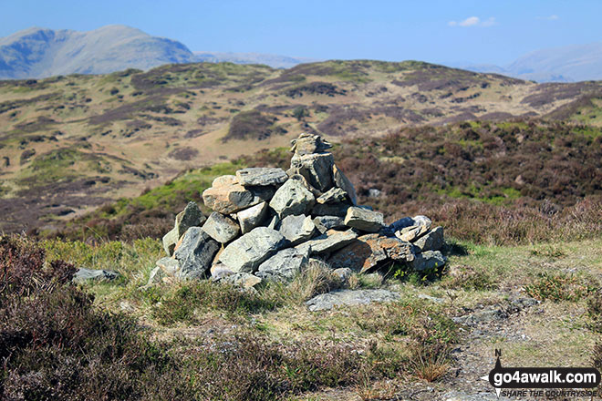 Cairn on the summit of Arnsbarrow Hill 