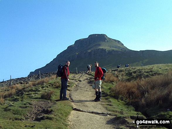 Walk ny135 Fountains Fell and Darnbrook Fell from Dale Head - Climbing Pen-y-Ghent on The Yorkshire Three Peaks Challenge