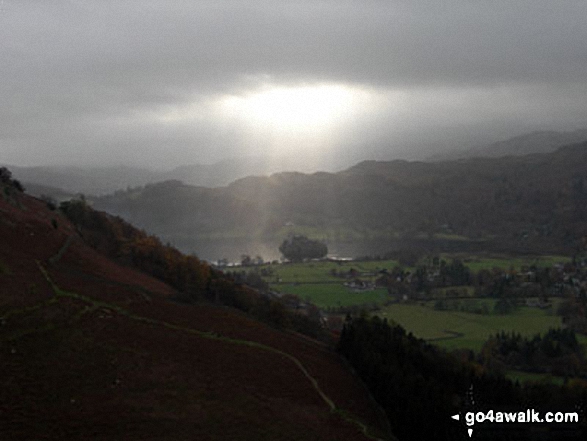 Walk c389 Great Rigg, Fairfield and Hart Crag from Ambleside - Grasmere from Stone Arthur