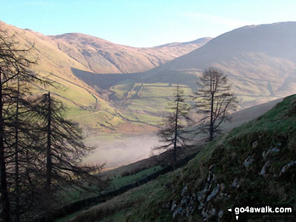 Brock Crags (left), The Knott and Gray Crag (right) from Hartsop Dodd