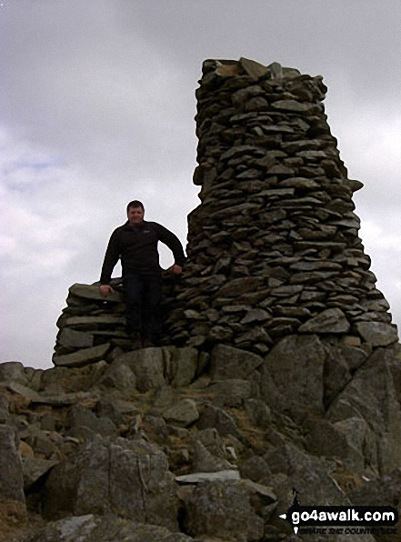 Me with new boots arrghh on Thornthwaite Crag in The Lake District Cumbria England