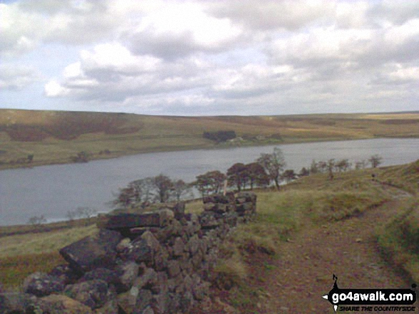 Walk wy117 Gorple Reservoir and Widdop Reservoir - Widdop Reservoir from Gorple Gate