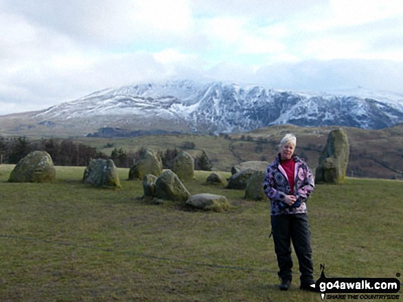 Walk c401 Friar's Crag and Castlerigg StoneCircle from Keswick - Castlerigg Stone Circle above Keswick