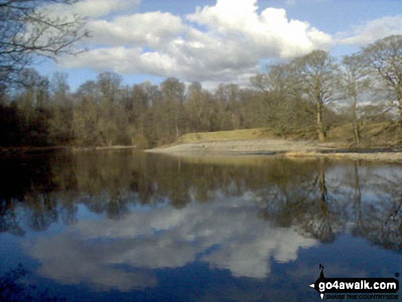 The River Lune half mile upstream from Devil's Bridge, Kirkby Lonsdale 